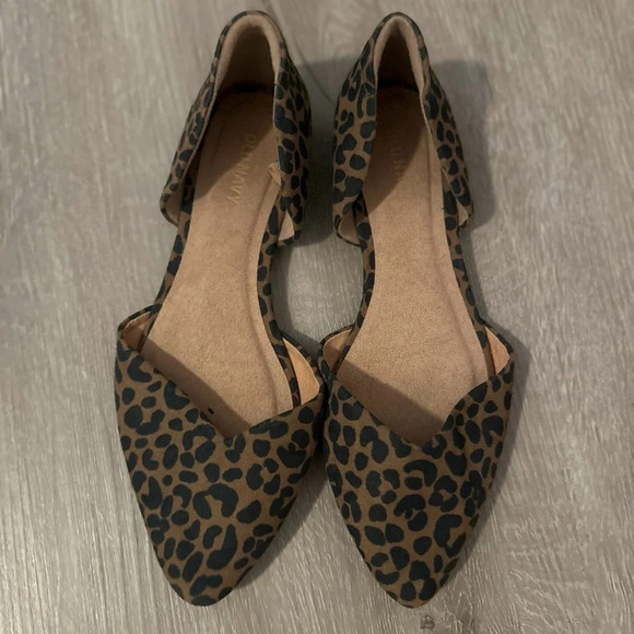 Old Navy Cheetah Print Flats Size 7 - Picture 2 of 2